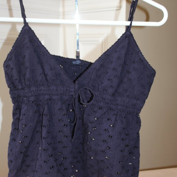 John Galt Eyelet Babydoll Tank - Picture 1 of 6